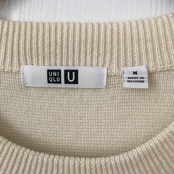 Ivory wool sweater, oversized - Picture 2 of 4
